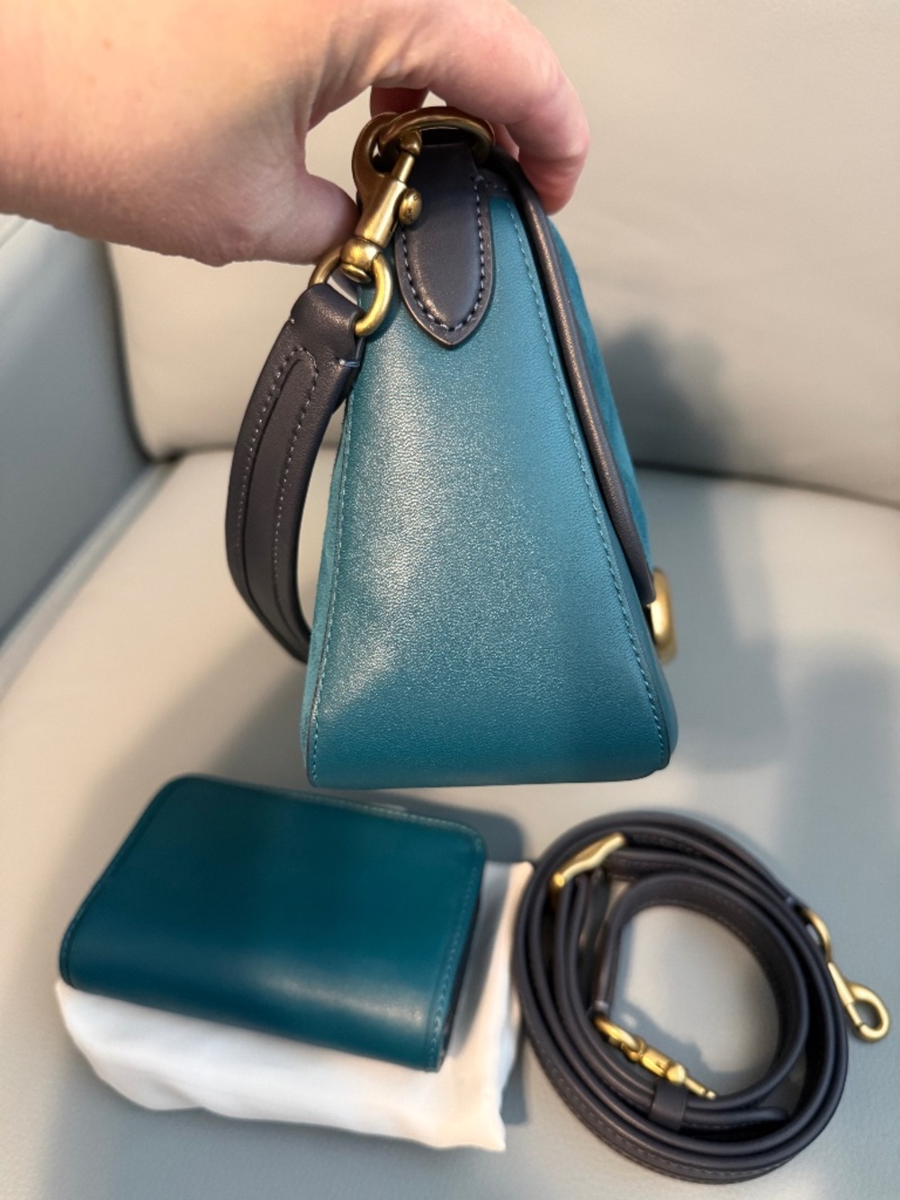Coach Soft Tabby and Wallet Teal - Picture 3 of 12